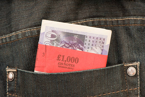 Cash in the Back Pocket stock photo