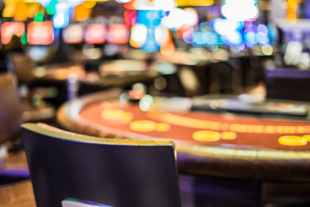 Casino Interior Defocused stock photo