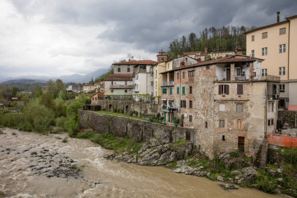 Castelnuovo di Garfagnana in Toscany, Italy stock photo