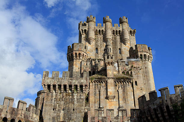 Castle of Butron, Spain stock photo