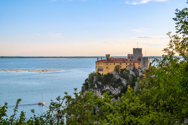 Castle of Duino (Friuli-Venezia Giulia, Italy) stock photo