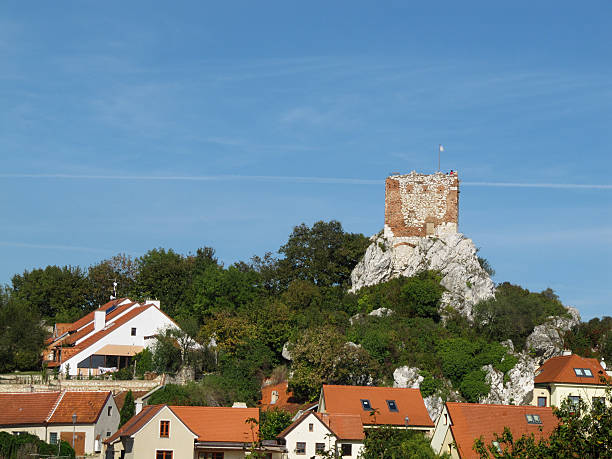 Castle Ruins in Mikulov stock photo