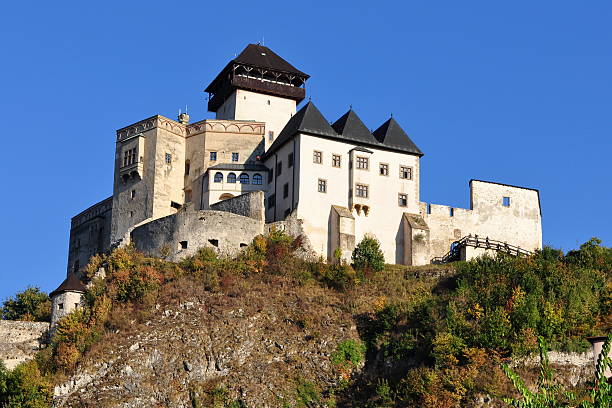 castle Trencin in Slovakia stock photo