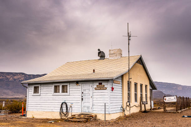 Castolon Ranger Station Near the Border of Mexico in Big Bend National Park stock photo