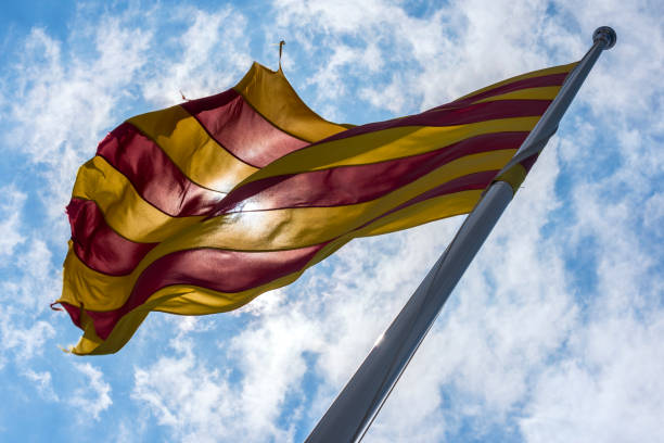 catalunya flag Catalan flag catalonia stock pictures, royalty-free photos & images