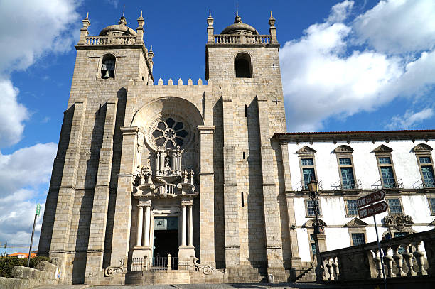 Cathedra in Porto, Portugal stock photo