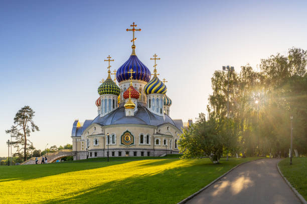 Cathedral Church of the Right Prince Igor Chernigov in Peredelkino stock photo