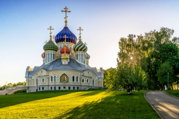 Cathedral Church of the Right Prince Igor Chernigov in Peredelkino stock photo