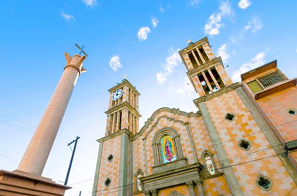 cathedral of nuestra senora de guadalupe, tijuana, mexico - tijuana stok fotoğraflar ve resimler