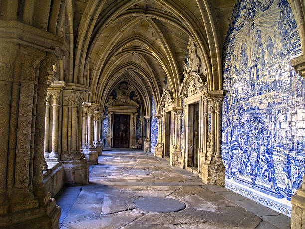 cathedral Se, Porto, Portugal stock photo