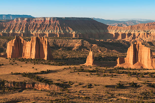 Cathedral Valley, Capitol Reef National Park stock photo