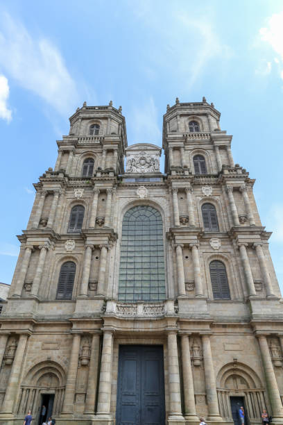 Cathedrale Saint-Pierre is a Roman Catholic church in the centre of Rennes. stock photo