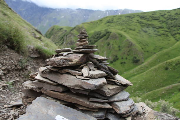 Caucasus Mountains stock photo