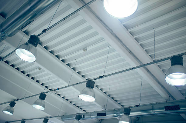 天井の電球 - ハロゲンライト ストックフォトと画像