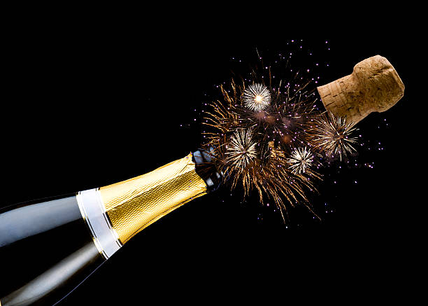 Celebration with Champagne stock photo