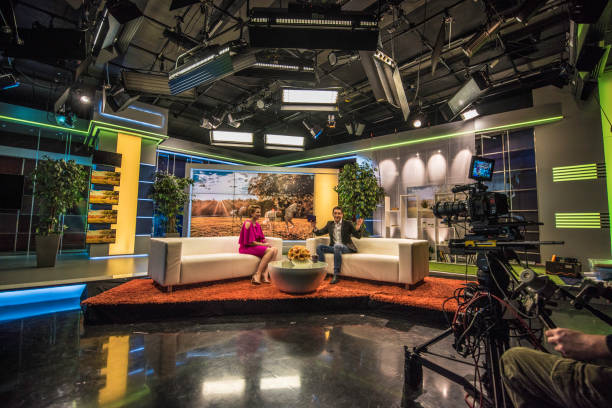 Tv Studio Interview Stock Photos, Pictures & Royalty-Free Images - iStock