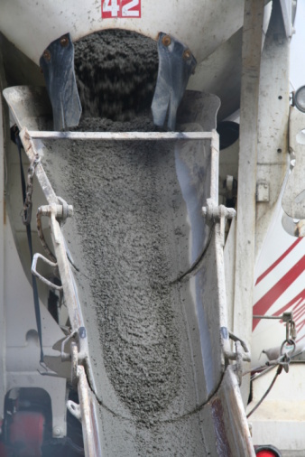 Cement Mixer In Action Stock Photo - Download Image Now - iStock