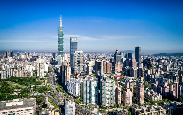 Cental of Taipei city, Taiwan stock photo