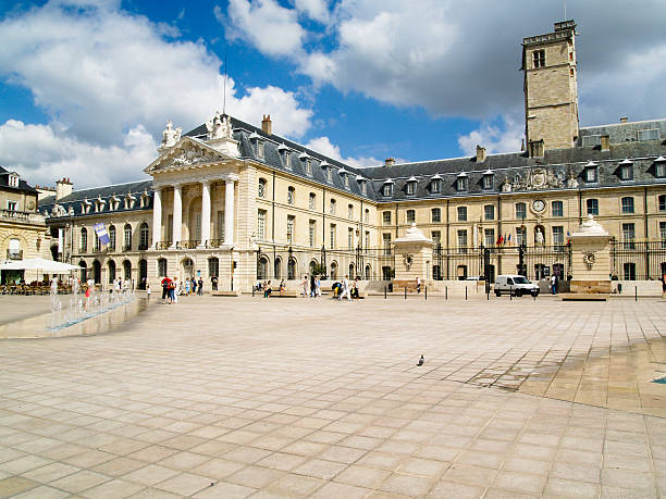 Center of Dijon - France stock photo