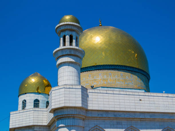 Central Mosque, Almaty, Kazakhstan stock photo