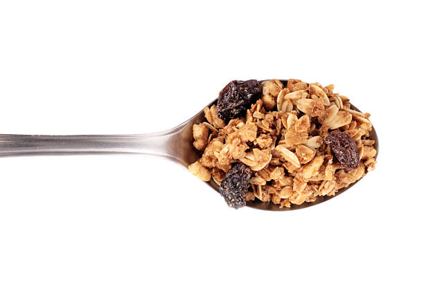 Cereal spoon - Granola stock photo