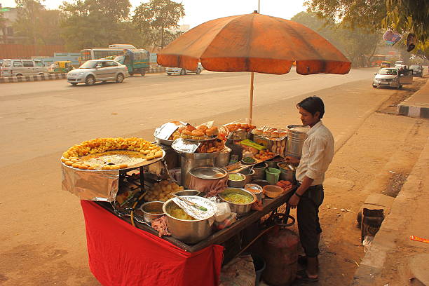 Chaat - Indian street food stock photo
