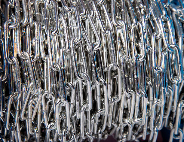 chain as a background brilliant chain close-up as background linkage effect stock pictures, royalty-free photos & images