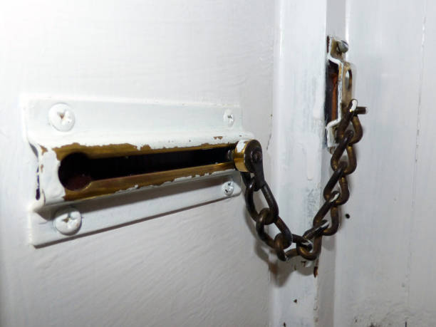 Chain Door Lock 2 stock photo
