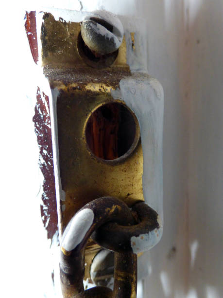Chain Door Lock stock photo