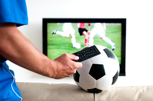 Change Channel To Watch Soccer On Tv Stock Photo - Download Image Now -  iStock