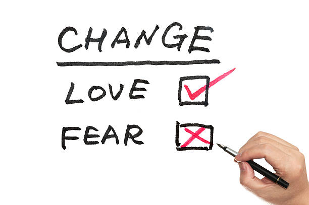 Change, love or fear stock photo