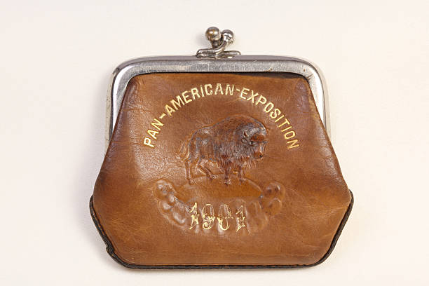 Change Purse Vintage Change Purse of the Pan American Expo of 1901 1901 stock pictures, royalty-free photos & images