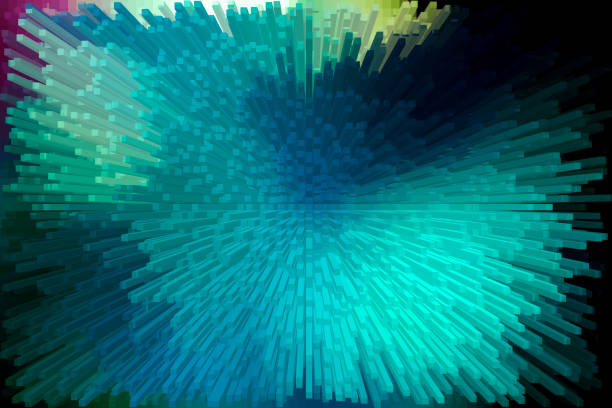 Chaotic Background Texture Chaotic background with crazy directions of light streaks in blue and red for concepts about movement dream minecraft stock pictures, royalty-free photos & images