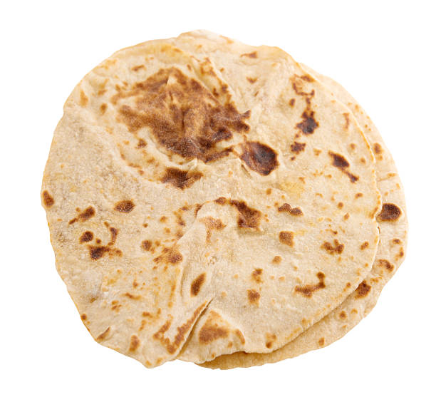 Chapatti roti isolated Chapatti roti isolated on white background. chapatti stock pictures, royalty-free photos & images