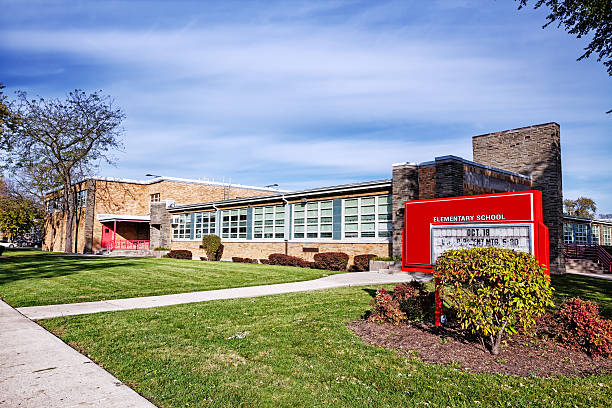 Charles Wacker  Elementary School,  Washington Heights, Chicago stock photo