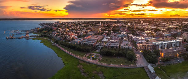 Charleston SC skyline stock photo