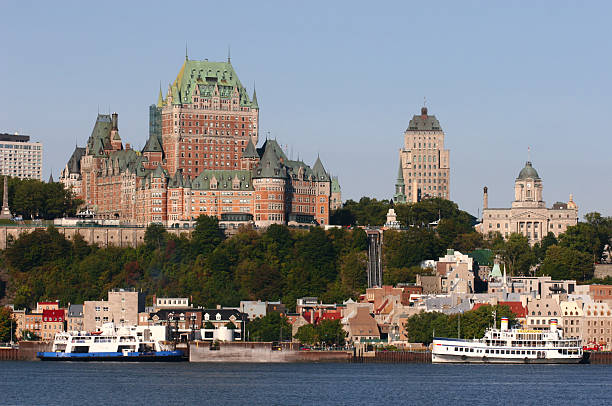Chateau Frontenac in Old Quebec City  buzbuzzer quebec city stock pictures, royalty-free photos & images