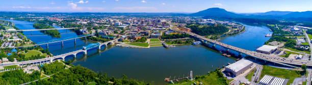 Chattanooga & Tennessee River,TN  chattanooga stock pictures, royalty-free photos & images