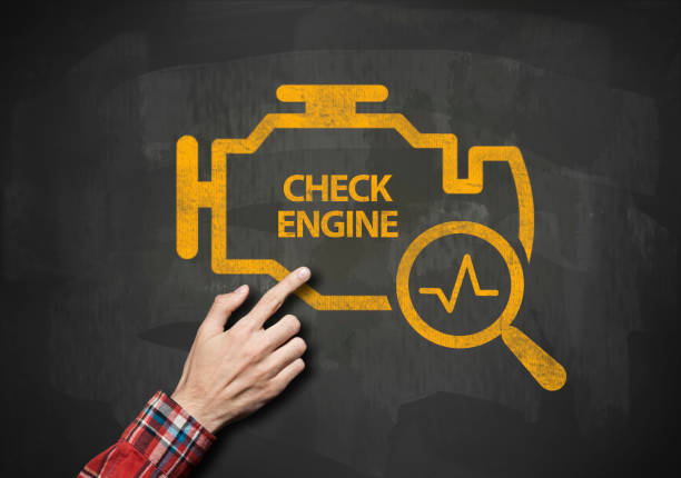 Check engine / Blackboard concept (Click for more) stock photo