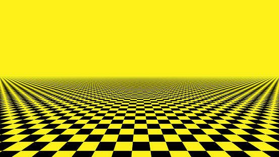 ✓ Imagen de Fondo de pantalla abstracto a cuadros, fondo de textura de  patrón de ilusión de tela negra y amarilla. Ilustración de cuadrados 3D  Fotografía de Stock