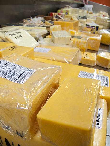 Cheese Counter stock photo