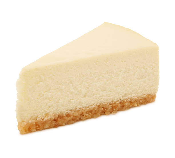 cheesecake slice - kwarktaart stockfoto's en -beelden