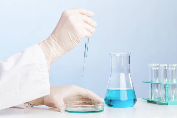 Chemical research stock photo