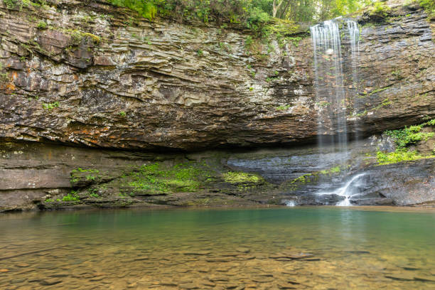 Cherokee Falls Waterfall stock photo