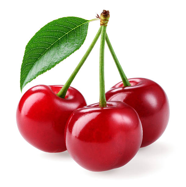 Cherry. Three berries isolated on white background Cherry. Three berries isolated on white background sour taste stock pictures, royalty-free photos & images