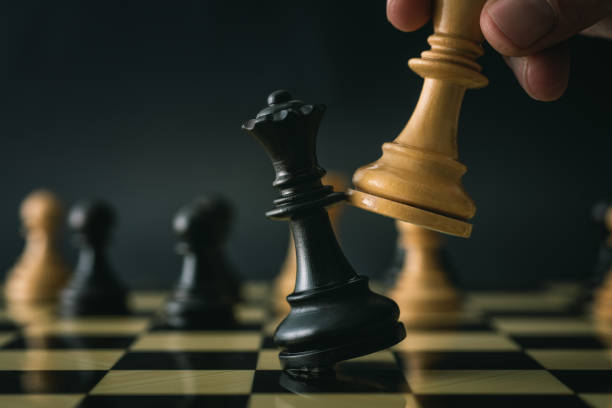 schaak concept - schaken stockfoto's en -beelden