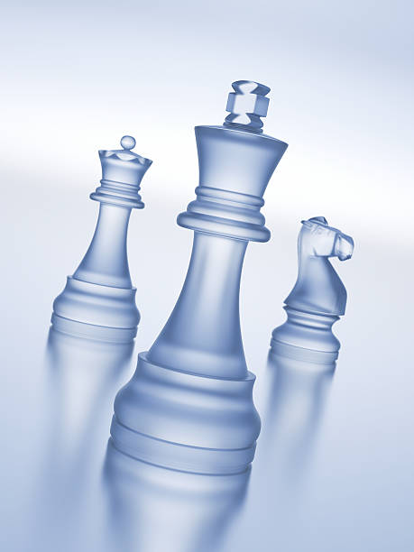 Chess King of Glass XL+ stock photo