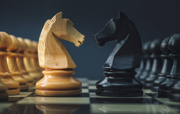 schach - rivalität stock-fotos und bilder