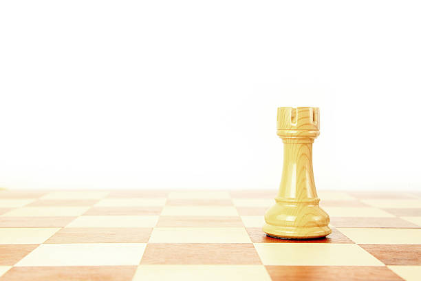 Chess rook stock photo