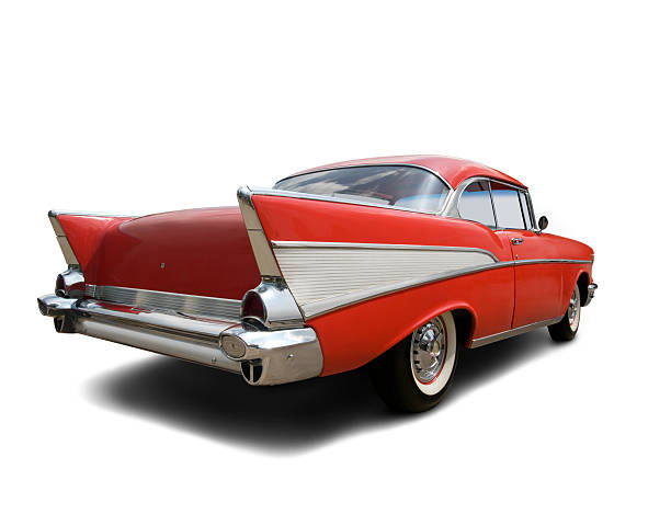 Chevrolet Bel Air 1957 - Rear View stock photo